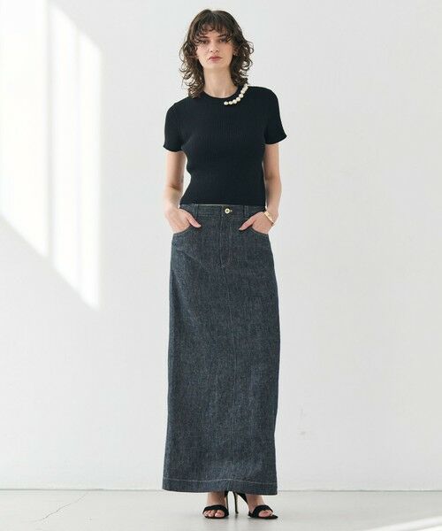 BEIGE, / ベイジ, ミニ・ひざ丈スカート | 【洗える】CUPHEA / Iラインロングスカート | 詳細8