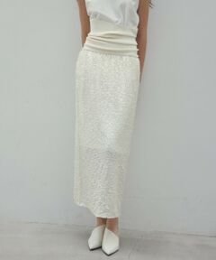 BEIGE, / ベイジ, ミニ・ひざ丈スカート | 【洗える】ALYSSUME / スパンコールストレッチニットスカート