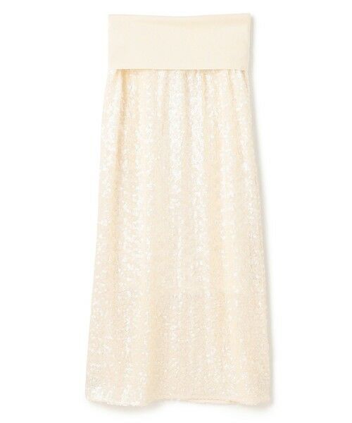 BEIGE, / ベイジ, ミニ・ひざ丈スカート | 【洗える】ALYSSUME / スパンコールストレッチニットスカート | 詳細4