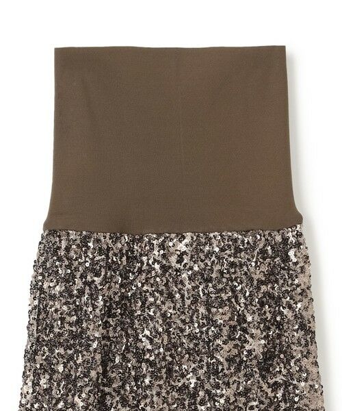 BEIGE, / ベイジ, ミニ・ひざ丈スカート | 【洗える】ALYSSUME / スパンコールストレッチニットスカート | 詳細15