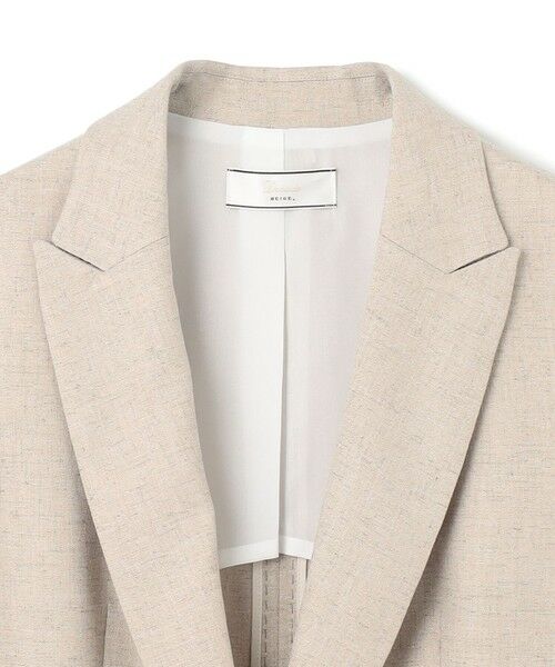 BEIGE, / ベイジ, ベスト | CAROLE / リネンライク ノースリーブジレジャケット | 詳細14