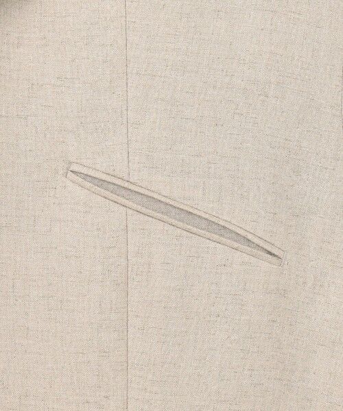 BEIGE, / ベイジ, ベスト | CAROLE / リネンライク ノースリーブジレジャケット | 詳細16