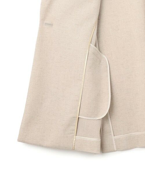BEIGE, / ベイジ, ベスト | CAROLE / リネンライク ノースリーブジレジャケット | 詳細20