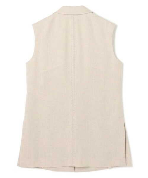 BEIGE, / ベイジ, ベスト | 【洗える】CAROLE / リネンライクノースリーブジレジャケット | 詳細13