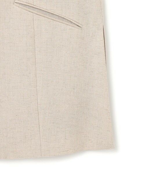 BEIGE, / ベイジ, ベスト | CAROLE / リネンライクノースリーブジレジャケット | 詳細17