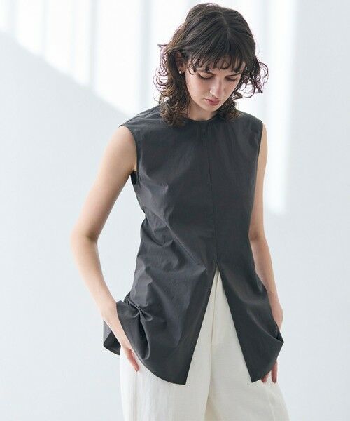 BEIGE, / ベイジ, シャツ・ブラウス | 【洗える・GISELe 6月号掲載】MALLOW / バックリボンコットンノースリーブブラウス | 詳細7