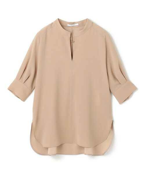 BEIGE, / ベイジ, シャツ・ブラウス | 【ご好評につき追加生産決定・洗える】FLEUR / スタンドカラープルオーバーブラウス | 詳細3