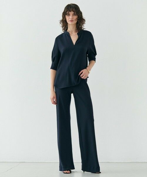 BEIGE, / ベイジ, シャツ・ブラウス | 【ご好評につき追加生産決定・洗える】FLEUR / スタンドカラープルオーバーブラウス | 詳細4