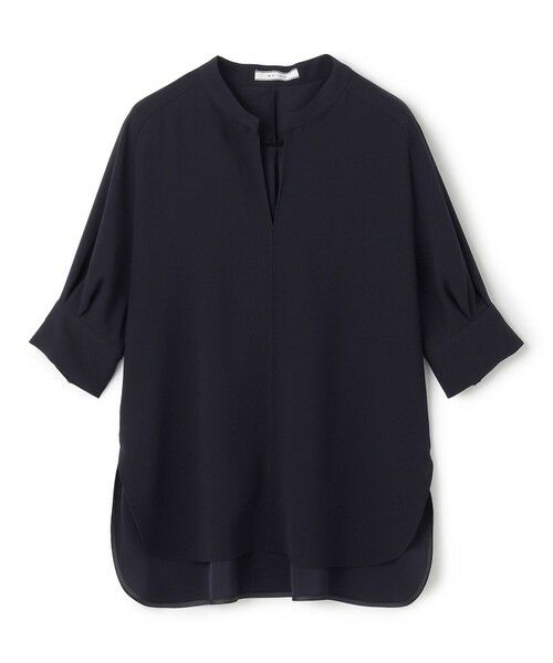 BEIGE, / ベイジ, シャツ・ブラウス | 【ご好評につき追加生産決定・洗える】FLEUR / スタンドカラープルオーバーブラウス | 詳細5