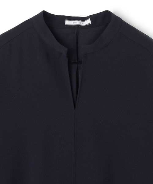 BEIGE, / ベイジ, シャツ・ブラウス | 【ご好評につき追加生産決定・洗える】FLEUR / スタンドカラープルオーバーブラウス | 詳細7