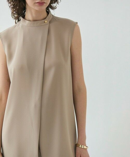 BEIGE, / ベイジ, シャツ・ブラウス | 【洗える】FLEUR / フロントボタンノースリーブブラウス | 詳細1