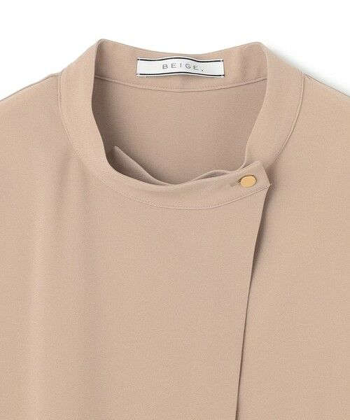 BEIGE, / ベイジ, シャツ・ブラウス | 【洗える】FLEUR / フロントボタンノースリーブブラウス | 詳細5