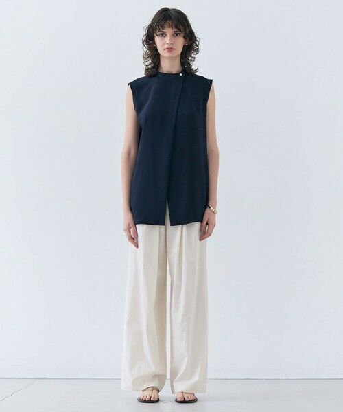 BEIGE, / ベイジ, シャツ・ブラウス | 【洗える】FLEUR / フロントボタンノースリーブブラウス | 詳細13