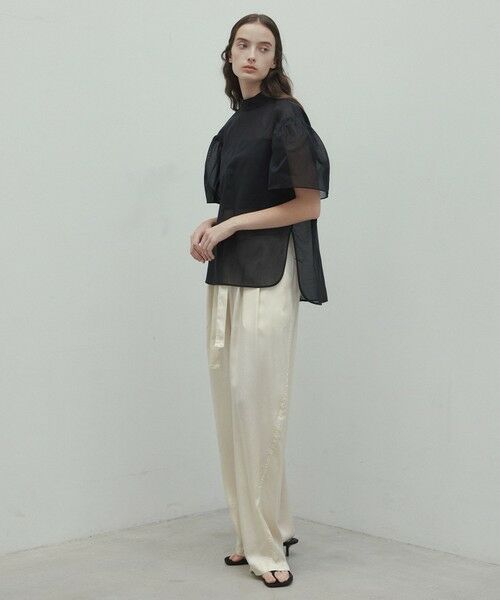 BEIGE, / ベイジ, シャツ・ブラウス | 【洗える】PLUMERIA / コットンシアーパフスリーブブラウス | 詳細11