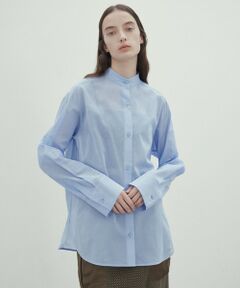 BEIGE, / ベイジ, シャツ・ブラウス | 【洗える】PLUMERIA / コットンシアーバックボウタイブラウス