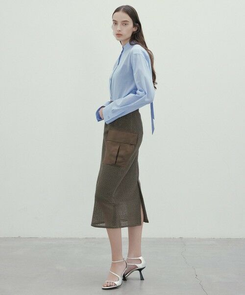 BEIGE, / ベイジ, シャツ・ブラウス | 【洗える】PLUMERIA / コットンシアーバックボウタイブラウス | 詳細7