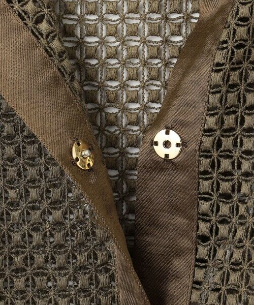 BEIGE, / ベイジ, シャツ・ブラウス | NIGELLA / 異素材MIXコットンレースブラウス | 詳細12