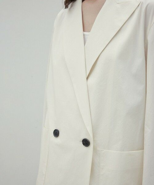 BEIGE, / ベイジ, テーラードジャケット | 【洗える・FUDGE 6月号掲載】MALLOW / コットンテーラードオーバージャケット | 詳細1