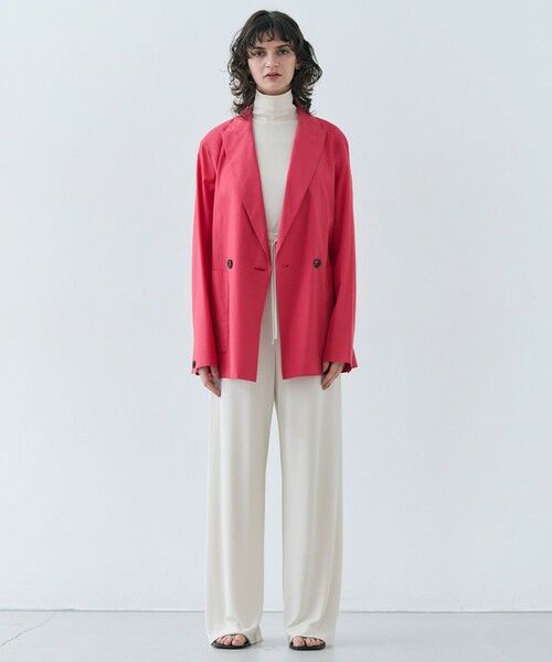 BEIGE, / ベイジ, テーラードジャケット | 【洗える・FUDGE 6月号掲載】MALLOW / コットンテーラードオーバージャケット | 詳細5