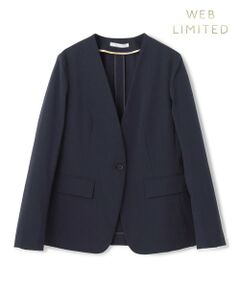 BEIGE, / ベイジ, ノーカラージャケット | 【洗える・WEB限定】NEMESIA / ソフトサッカーノーカラージャケット