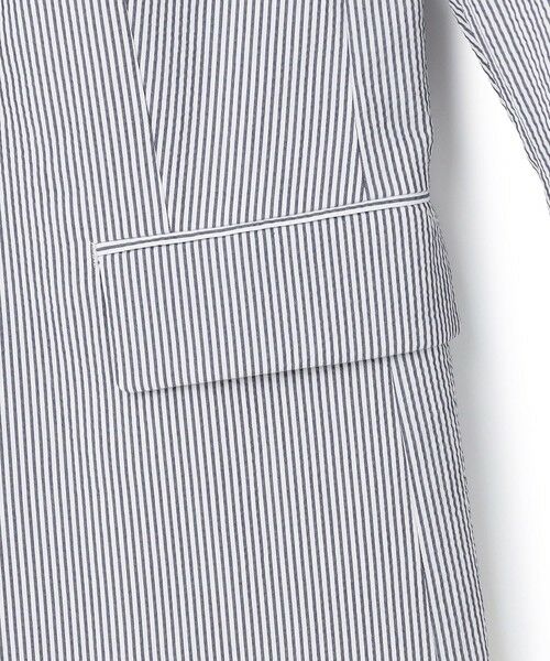 BEIGE, / ベイジ, ノーカラージャケット | 【洗える・WEB限定】NEMESIA / ソフトサッカーノーカラージャケット | 詳細6