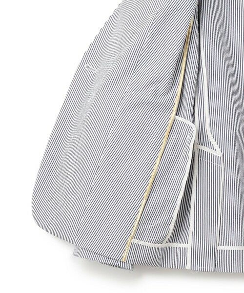 BEIGE, / ベイジ, ノーカラージャケット | 【洗える・WEB限定】NEMESIA / ソフトサッカーノーカラージャケット | 詳細8