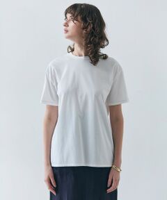 BEIGE, / ベイジ, カットソー | 【洗える】VERONICA / カラーステッチ半袖クルーネックＴシャツ