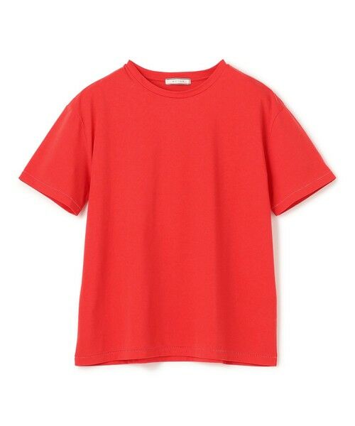 BEIGE, / ベイジ, カットソー | 【洗える】VERONICA / カラーステッチ半袖クルーネックＴシャツ | 詳細4