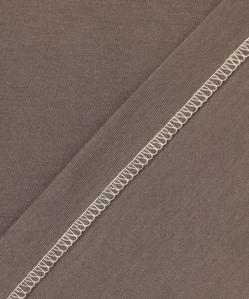 BEIGE, / ベイジ, カットソー | 【洗える】VERONICA / カラーステッチ半袖クルーネックＴシャツ | 詳細12