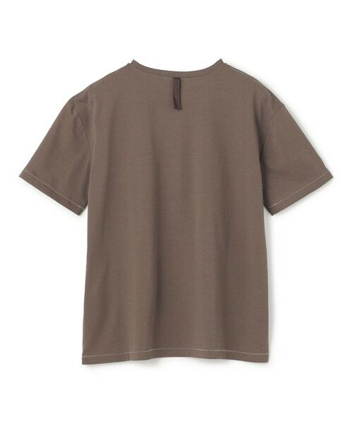 BEIGE, / ベイジ, カットソー | 【洗える】VERONICA / カラーステッチ半袖クルーネックＴシャツ | 詳細7
