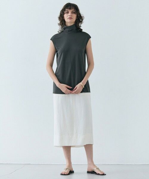 BEIGE, / ベイジ, カットソー | MELLE / ハイストレッチ ハイネックカットソー | 詳細13