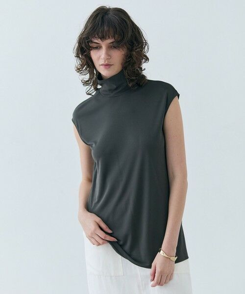 BEIGE, / ベイジ, カットソー | 【洗える・VERY 6月号掲載】MELLE / ジャージーハイネックカットソー | 詳細12