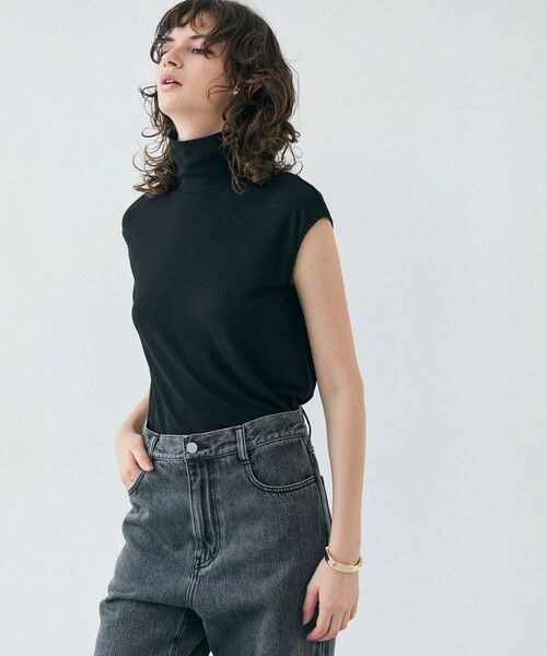 BEIGE, / ベイジ, カットソー | MELLE / ハイストレッチ ハイネックカットソー | 詳細18