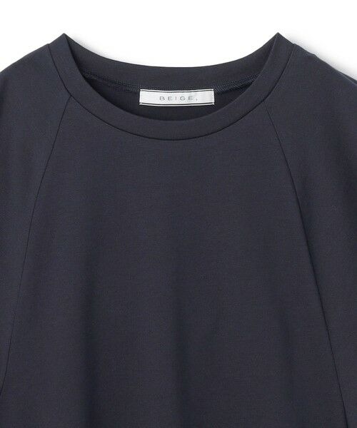 BEIGE, / ベイジ, カットソー | 【洗える】STOCK / オーガニックコットン半袖ギャザートップス | 詳細11