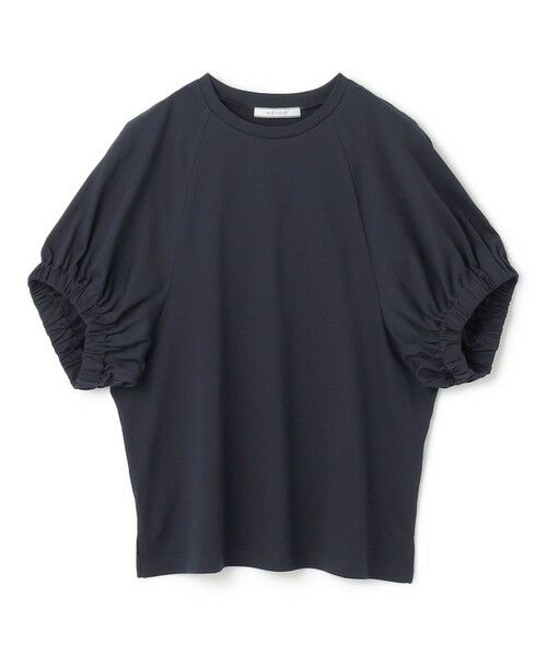 BEIGE, / ベイジ, カットソー | 【洗える】STOCK / オーガニックコットン半袖ギャザートップス | 詳細9