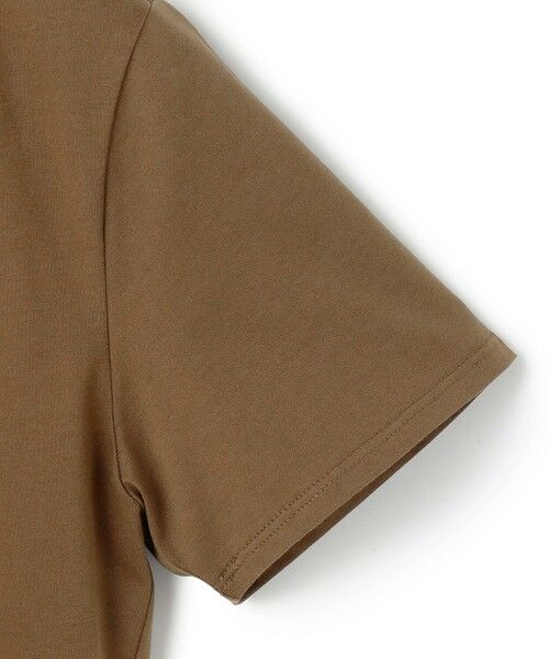 BEIGE, / ベイジ, カットソー | 【洗える】STOCK / オーガニックコットン半袖Vスリットトップス | 詳細3