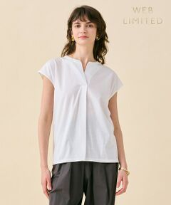 BEIGE, / ベイジ, カットソー | 【WEB限定・洗える】MELISSA / バックシフォンスキッパー半袖トップス