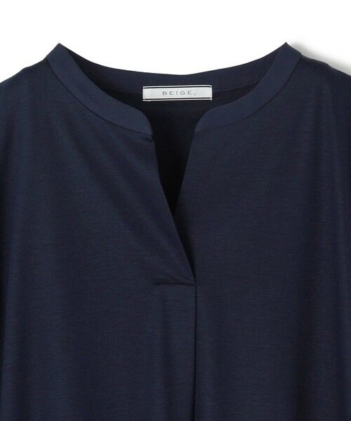 BEIGE, / ベイジ, カットソー | 【WEB限定・洗える】MELISSA / バックシフォンスキッパー半袖トップス | 詳細8