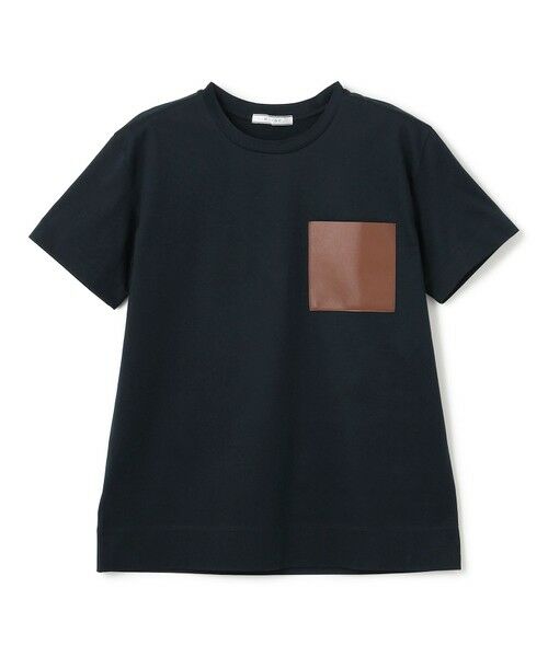 BEIGE, / ベイジ, カットソー | 【WEB限定・洗える】TORENIA / レザーポケットコットンクルーネックTシャツ | 詳細7