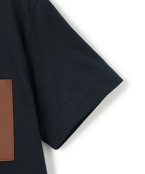 BEIGE, / ベイジ, カットソー | 【WEB限定・洗える】TORENIA / レザーポケットコットンクルーネックTシャツ | 詳細10