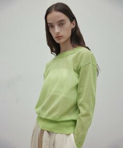 BEIGE, / ベイジ, ニット・セーター | 【洗える・Oggi 7月号掲載】LUPINUS / 前後2WAYシアーニットカーディガン