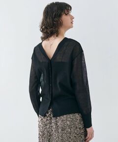 BEIGE, / ベイジ, ニット・セーター | 【洗える・Oggi 7月号掲載】LUPINUS / 前後2WAYシアーニットカーディガン