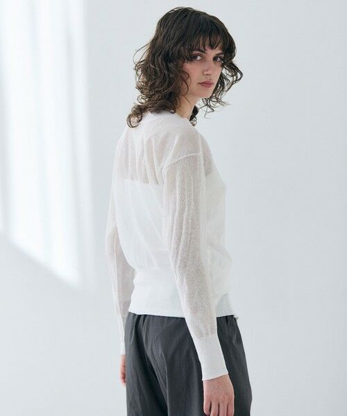 BEIGE, / ベイジ, ニット・セーター | 【洗える・Oggi 7月号掲載】LUPINUS / 前後2WAYシアーニットカーディガン | 詳細1