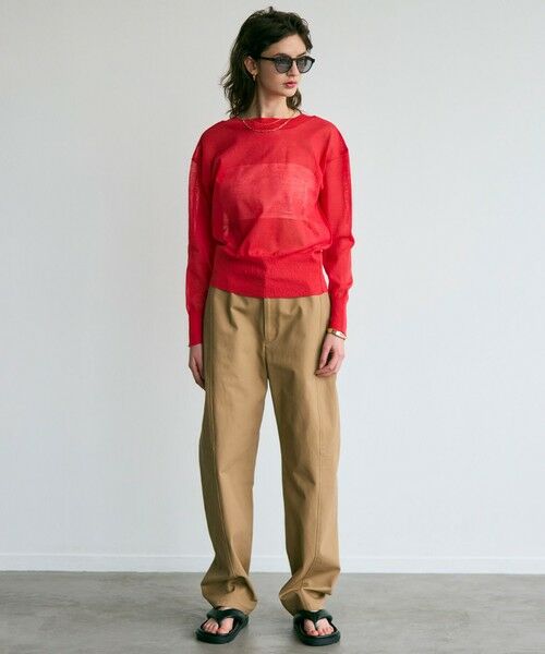 BEIGE, / ベイジ, ニット・セーター | 【洗える・Oggi 7月号掲載】LUPINUS / 前後2WAYシアーニットカーディガン | 詳細4