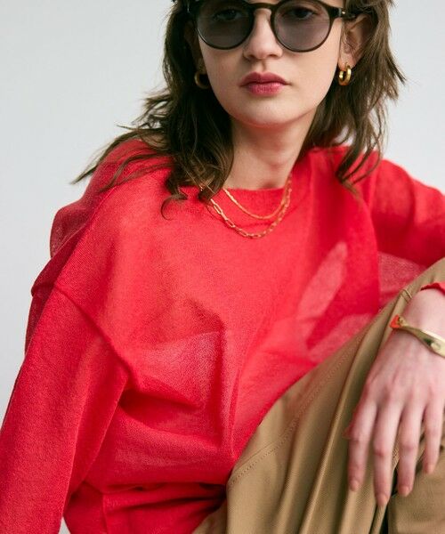 BEIGE, / ベイジ, ニット・セーター | 【洗える・Oggi 7月号掲載】LUPINUS / 前後2WAYシアーニットカーディガン | 詳細5