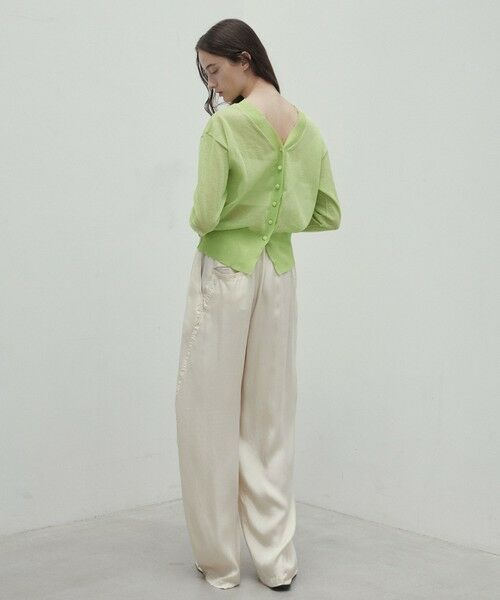 BEIGE, / ベイジ, ニット・セーター | 【洗える・Oggi 7月号掲載】LUPINUS / 前後2WAYシアーニットカーディガン | 詳細18