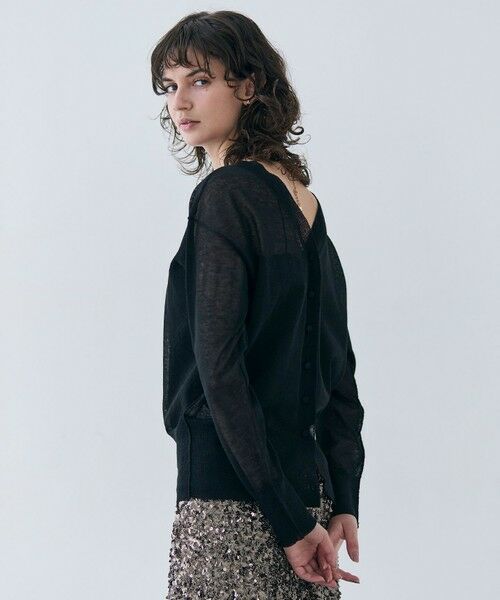 BEIGE, / ベイジ, ニット・セーター | 【洗える・Oggi 7月号掲載】LUPINUS / 前後2WAYシアーニットカーディガン | 詳細20