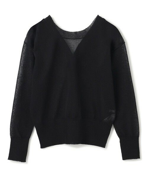 BEIGE, / ベイジ, ニット・セーター | 【洗える・Oggi 7月号掲載】LUPINUS / 前後2WAYシアーニットカーディガン | 詳細22