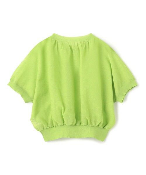 BEIGE, / ベイジ, ニット・セーター | 【洗える・Oggi 7月号掲載】LUPINUS / リネン混半袖プルオーバーギャザーニット | 詳細10