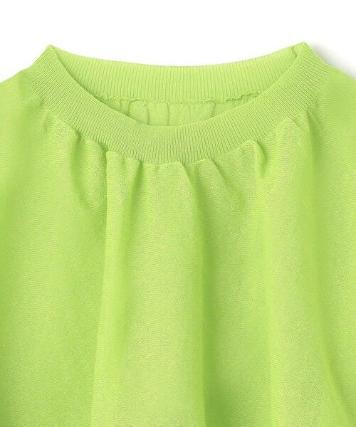 BEIGE, / ベイジ, ニット・セーター | 【洗える・Oggi 7月号掲載】LUPINUS / リネン混半袖プルオーバーギャザーニット | 詳細11